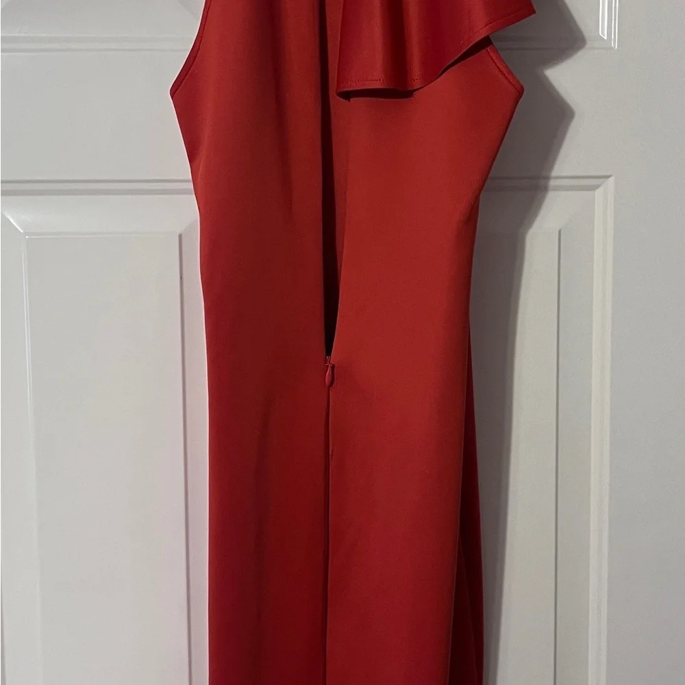 BEBE Red Ruffle Cocktail Dress ♥️ - Picture 5 of 10
